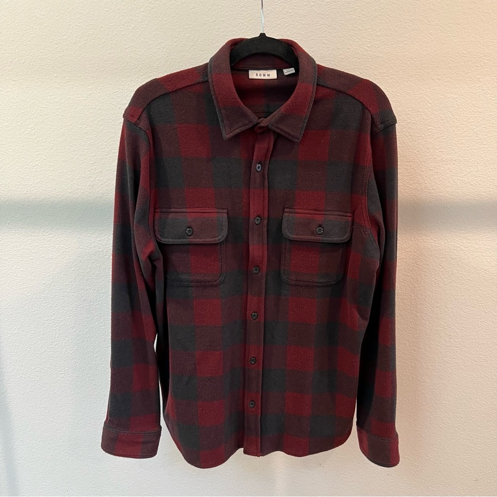 ROWM | Two Pocket Red and Black Plaid Flannel